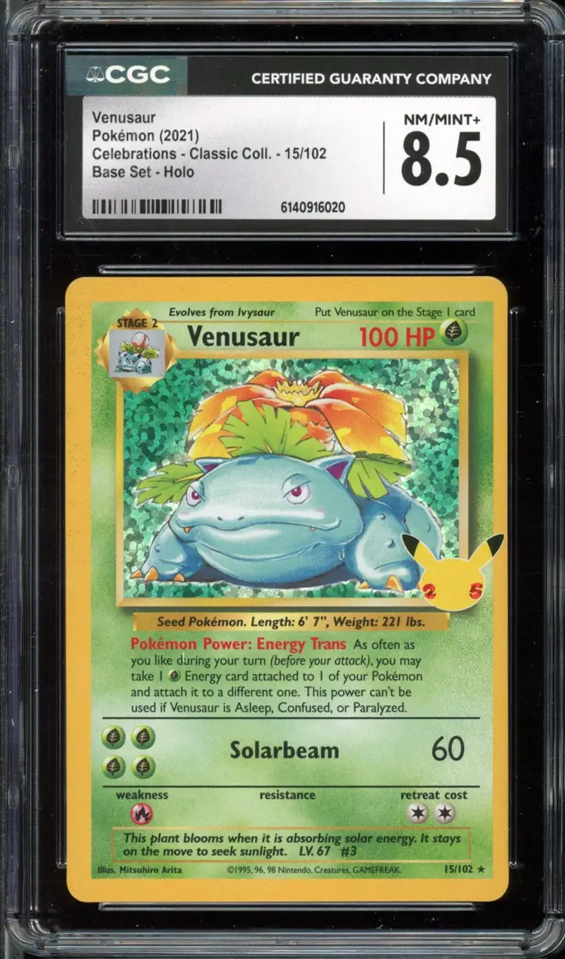 CGC 8.5  Venusaur Holo