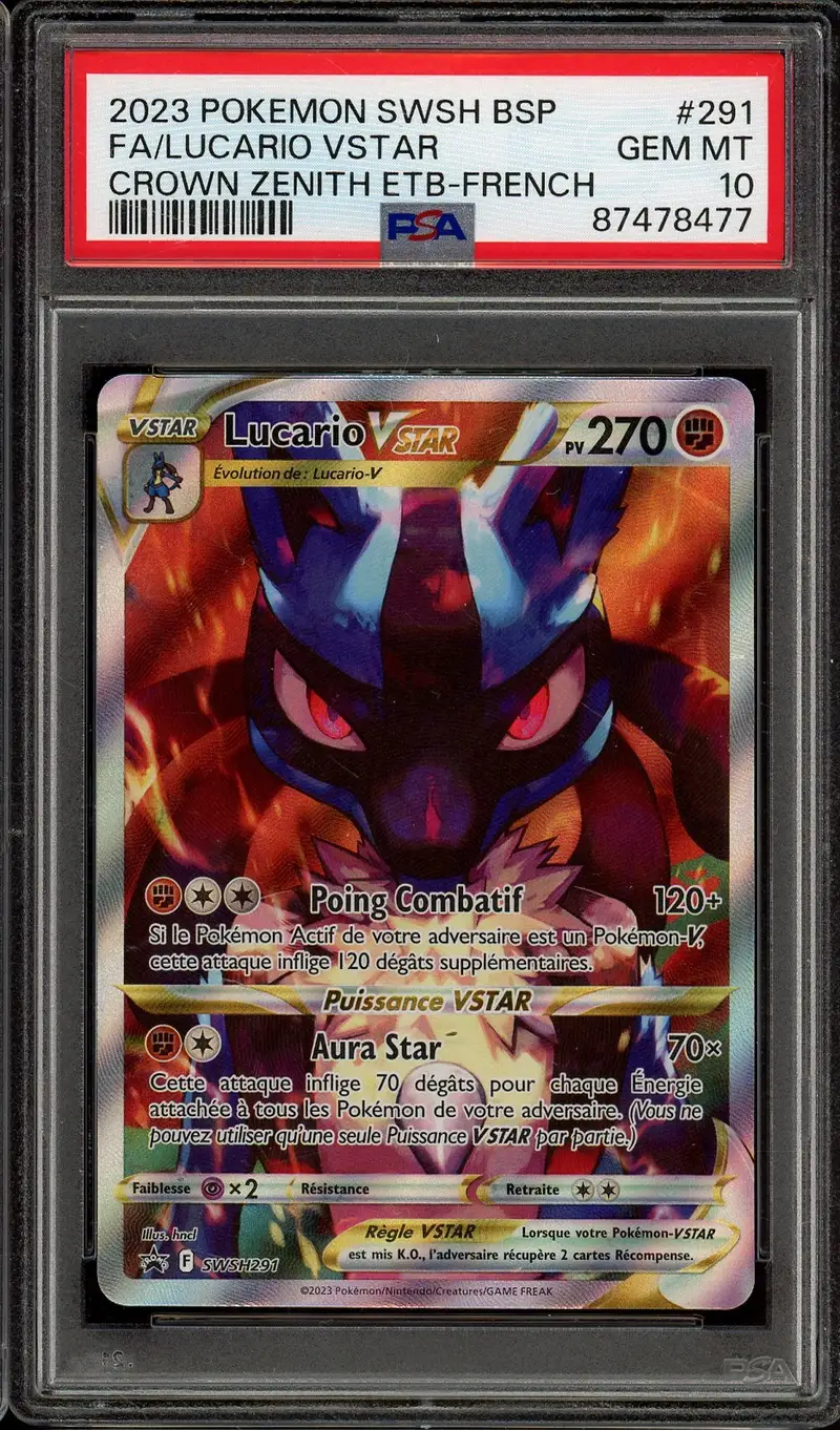 PSA 10 Lucario VStar