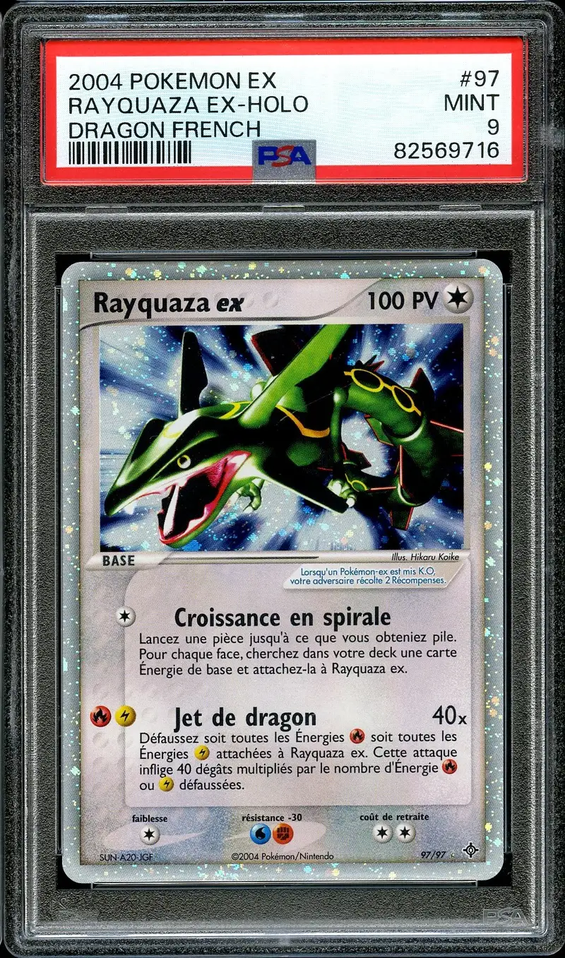 PSA 9 Rayquaza Ex