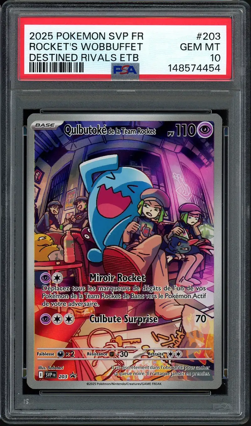 PSA 10 Qulbutoké De La Team Rocket