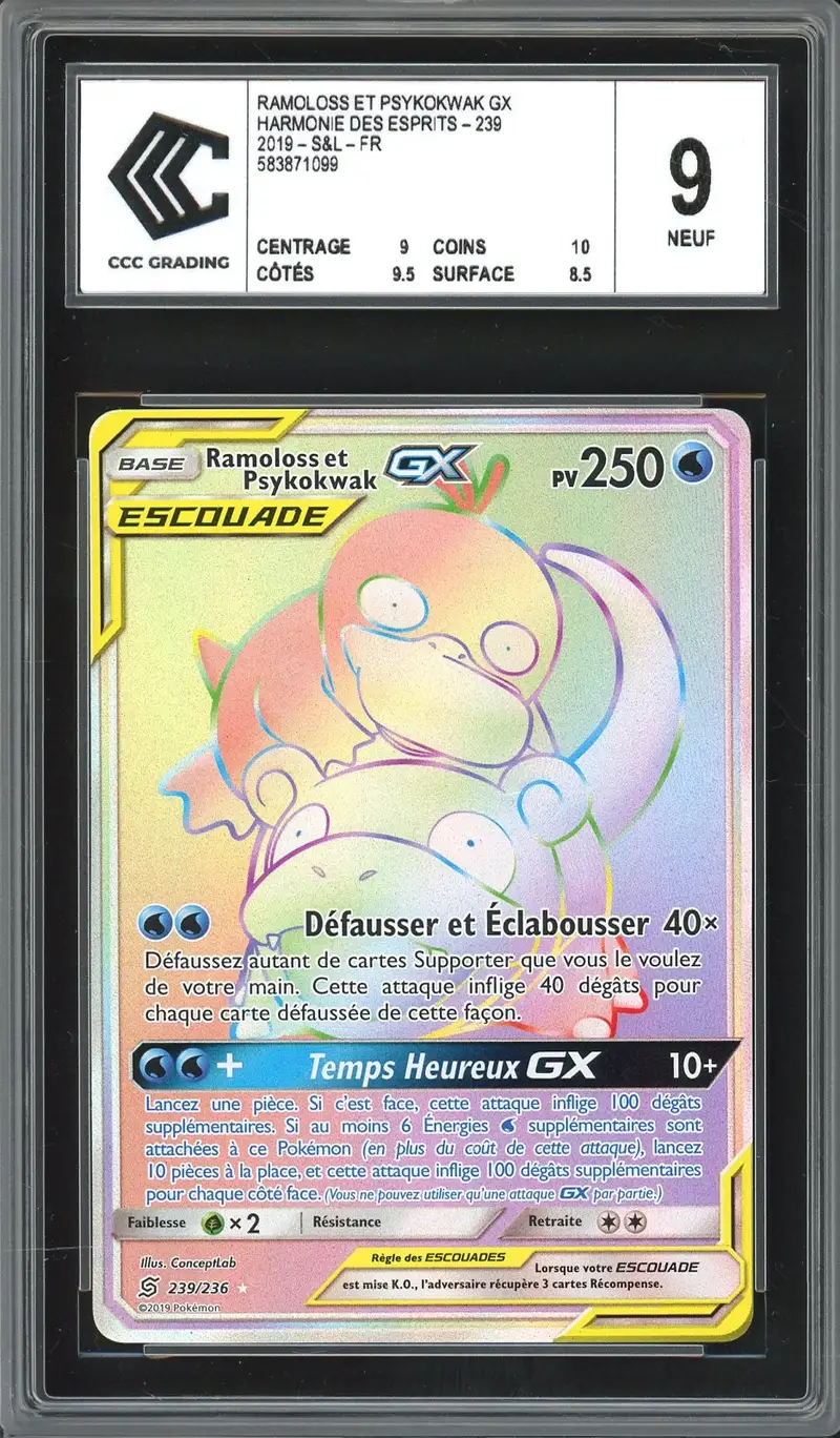 CCC 9 Ramoloss et Psykokwak Gx Rainbow