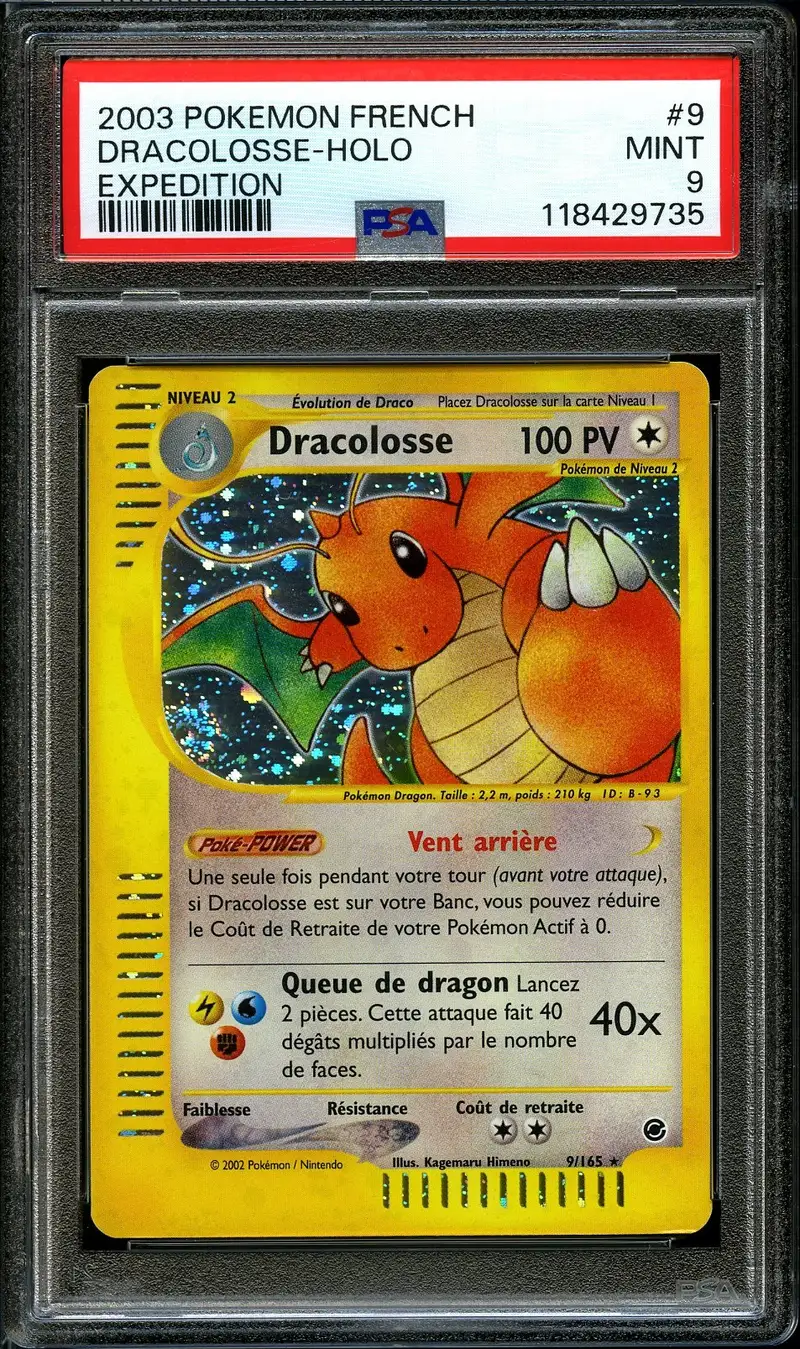 PSA 9 Dracolosse Holo