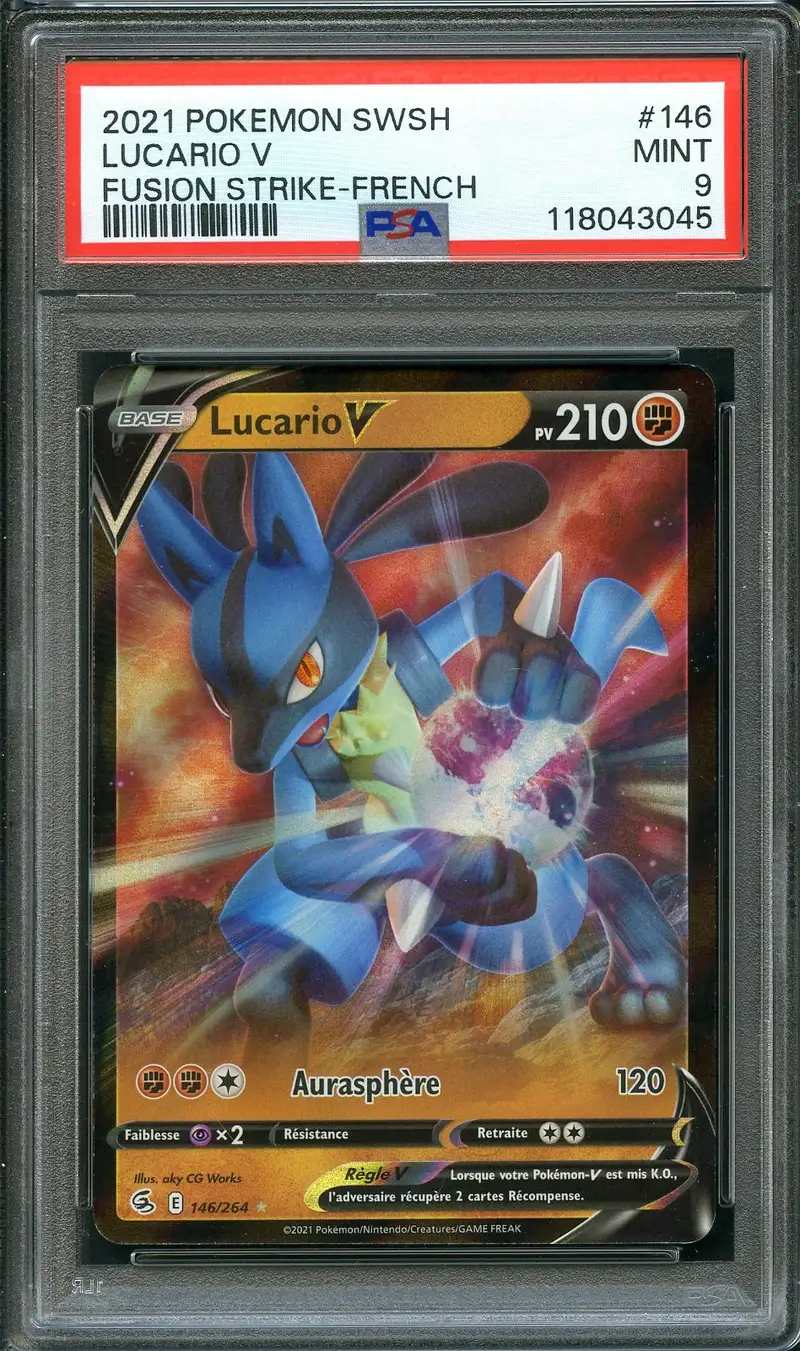 PSA 9 Lucario V