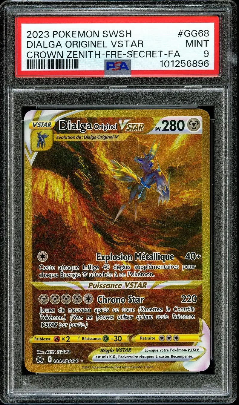 PSA 9 Dialga Originel VStar Gold