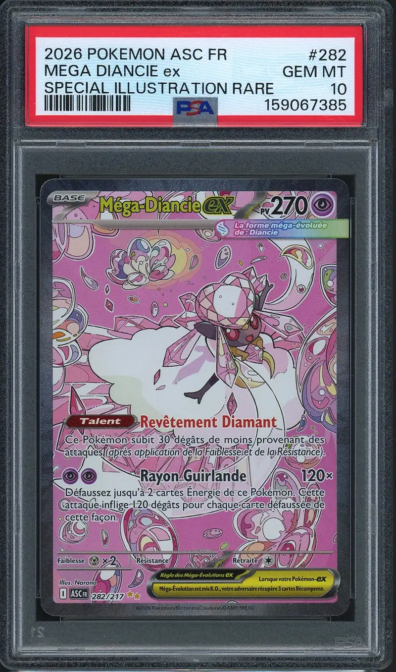 PSA 10 Méga-Diancie Ex