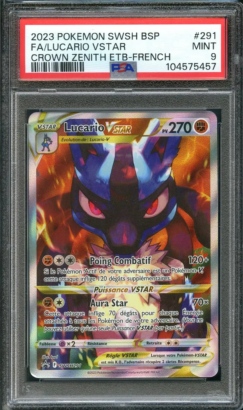 PSA 9 Lucario VStar