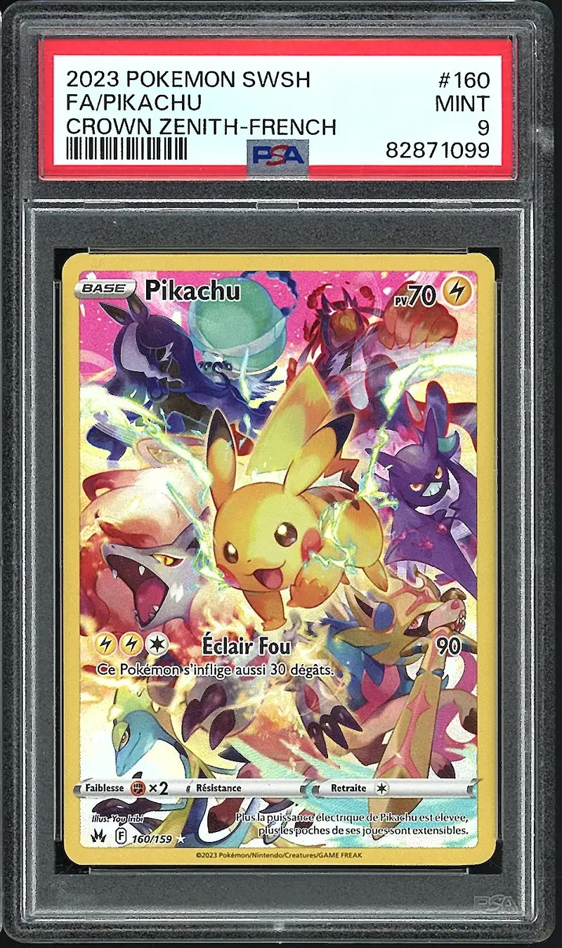 PSA 9 Pikachu