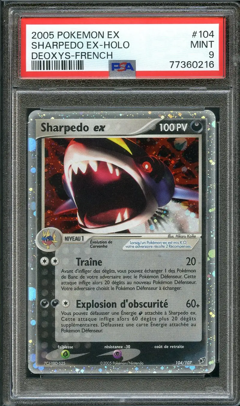 PSA 9 Sharpedo Ex