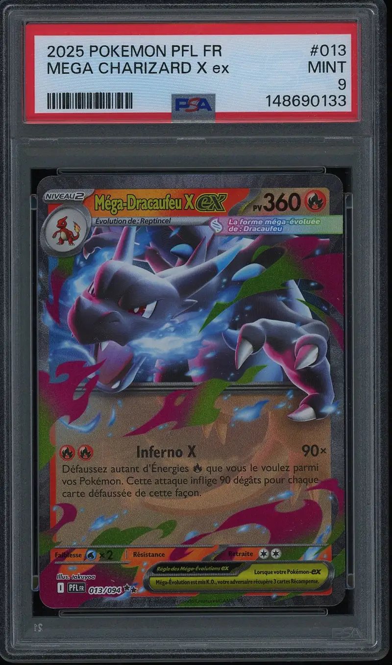 PSA 9 Méga-Dracaufeu X Ex