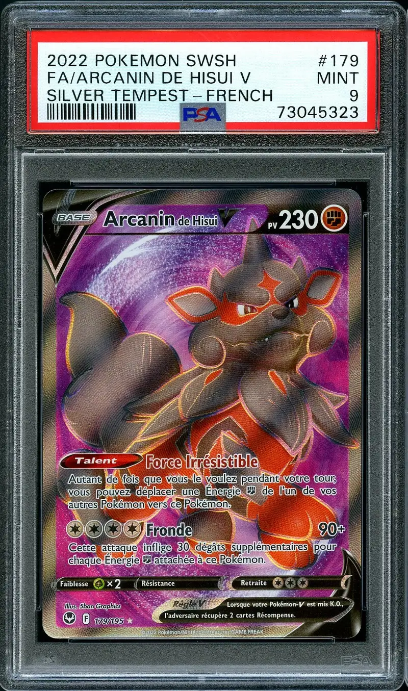 PSA 9 Arcanin de Hisui V