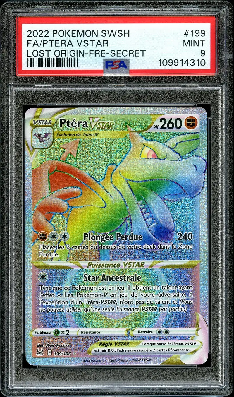 PSA 9 Ptéra VStar Rainbow