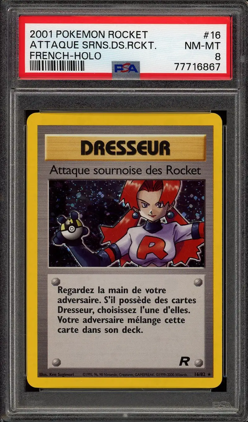 PSA 8 Attaque sournoise des Rocket Holo