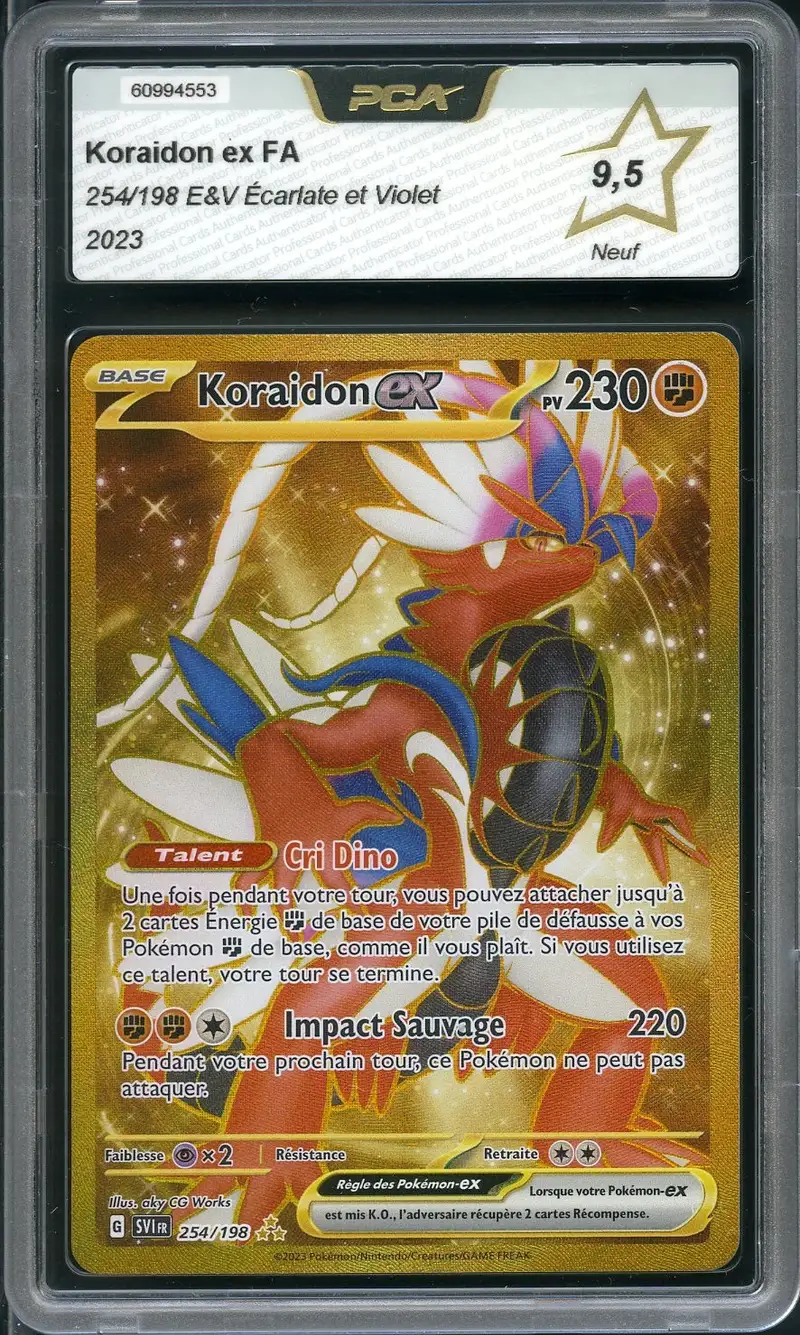 PCA 9.5 Koraidon Ex Gold