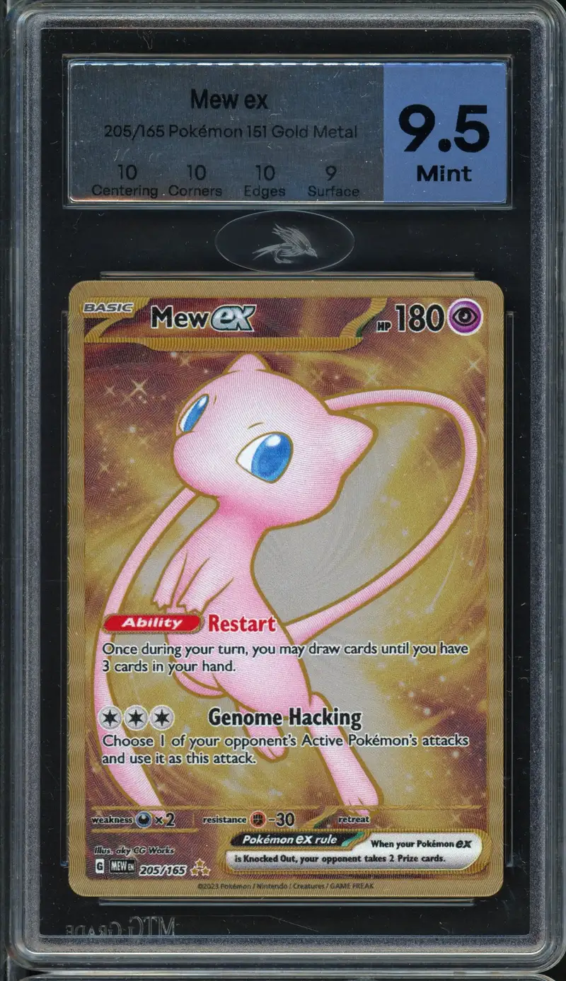 MTG 9.5 Mew Ex Gold Metal