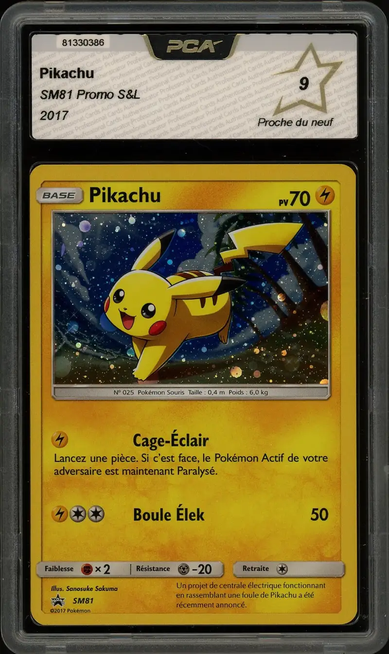 PCA 9 Pikachu Holo