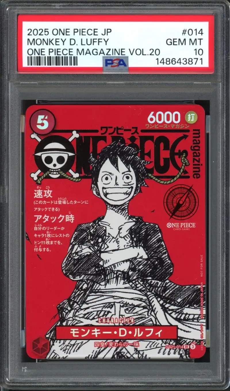PSA 10 Monkey D. Luffy