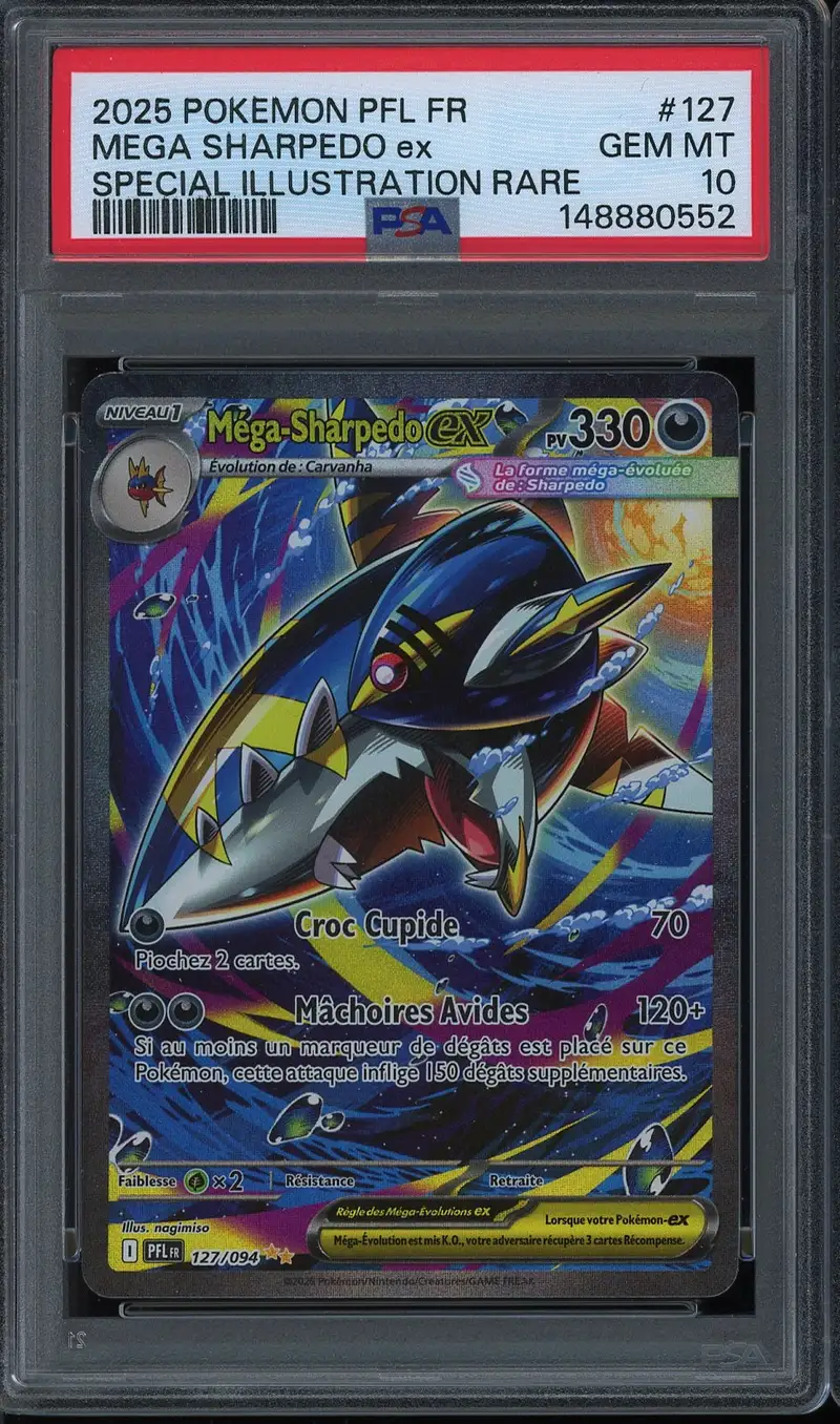 PSA 10 Méga-Sharpedo Ex