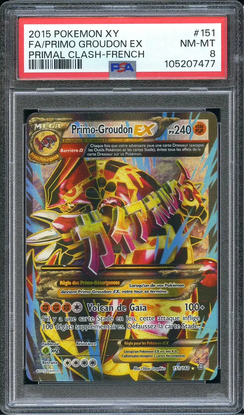 PSA 8 Primo-Groudon Ex