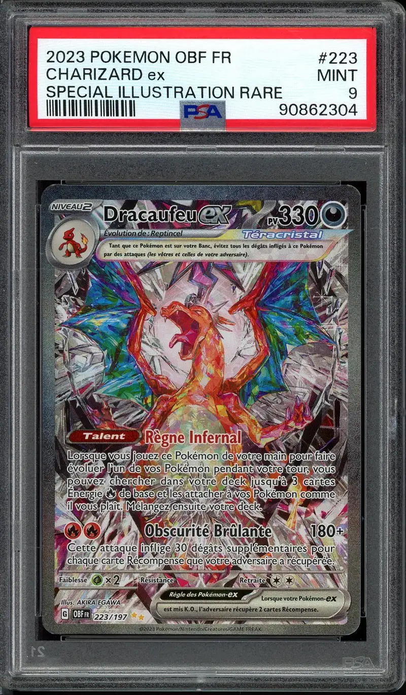 PSA 9 Dracaufeu Ex