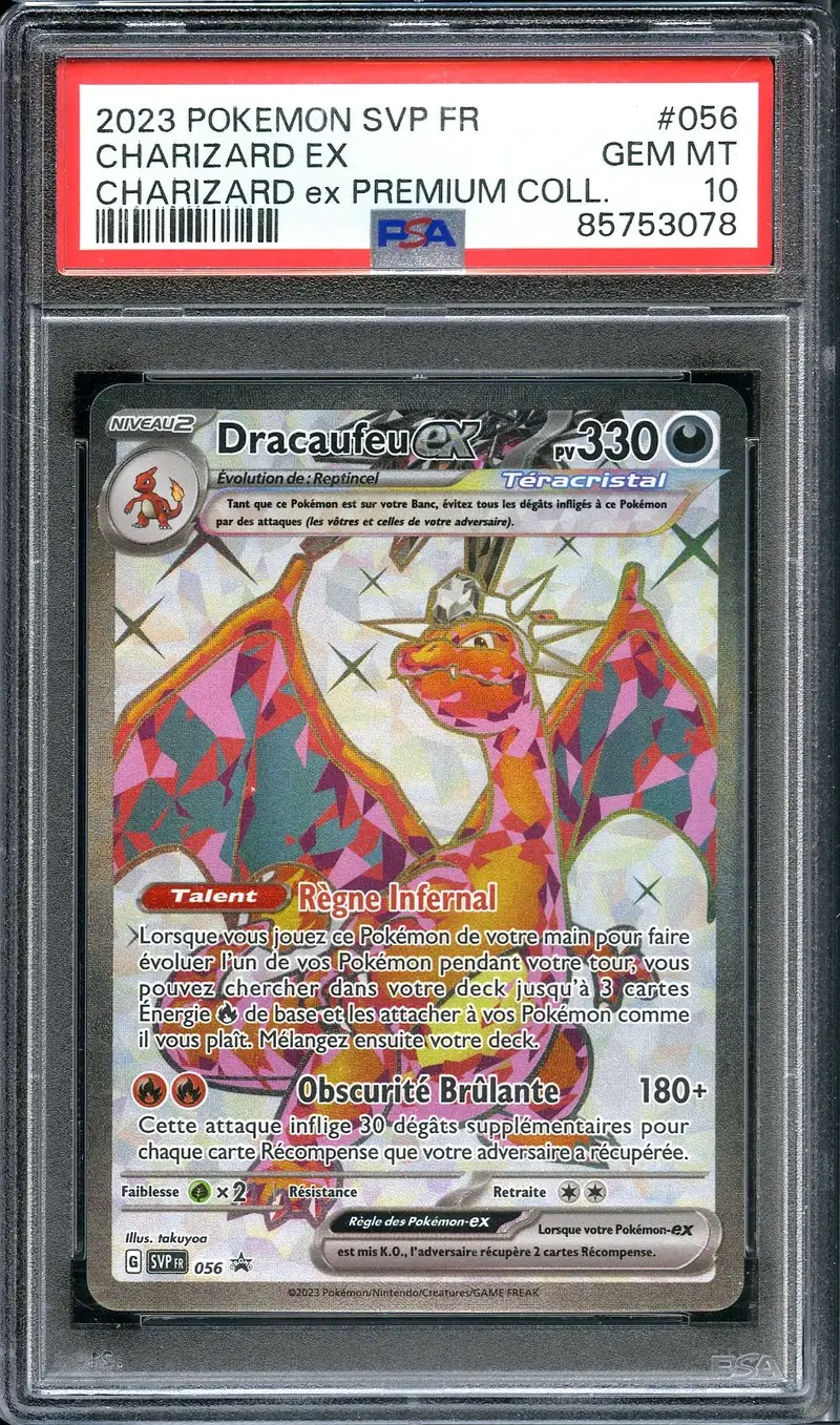 PSA 10 Dracaufeu Ex