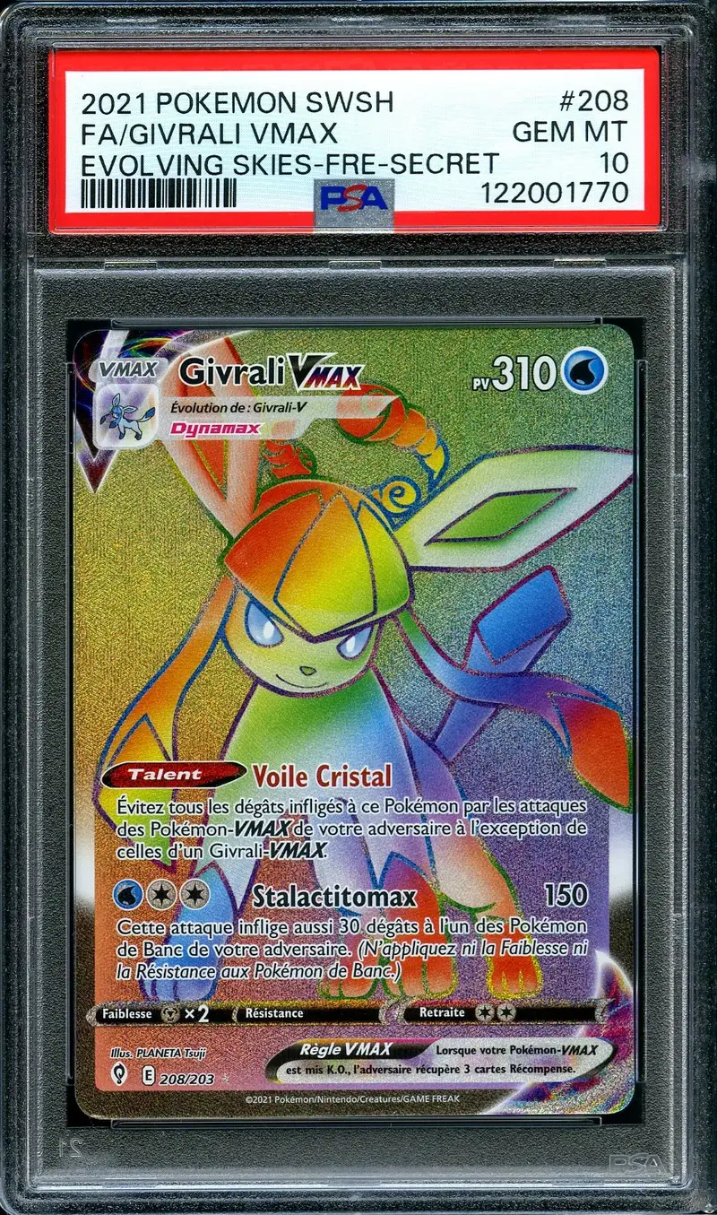PSA 10 Givrali VMax Rainbow