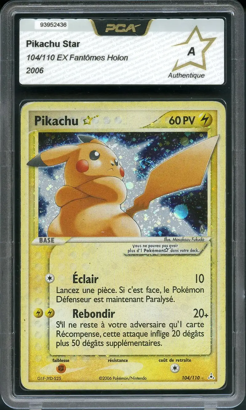 PCA A Pikachu Gold Star