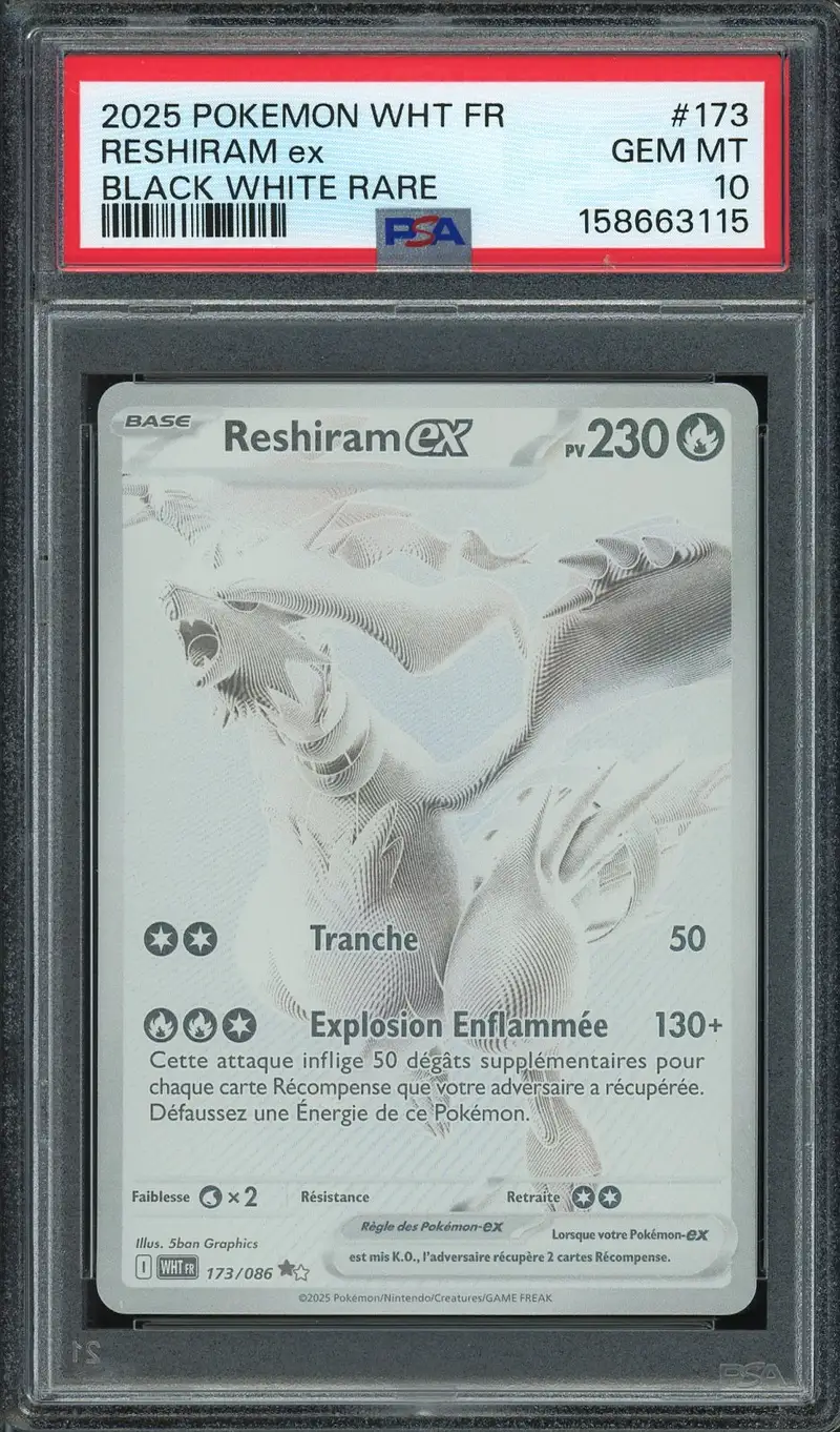 PSA 10 Reshiram Ex
