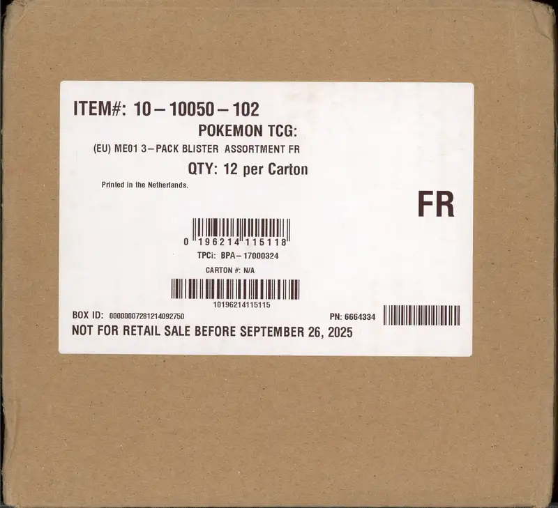 Case Tripack ME1 Méga-Evolution