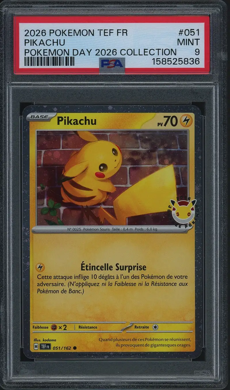 PSA 9 Pikachu Holo