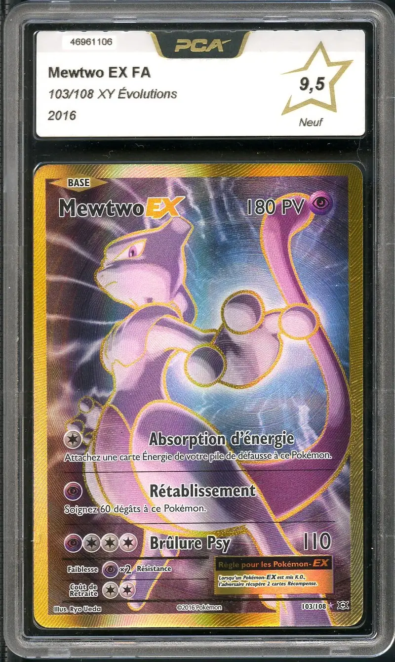 PCA 9.5 Mewtwo Ex Gold
