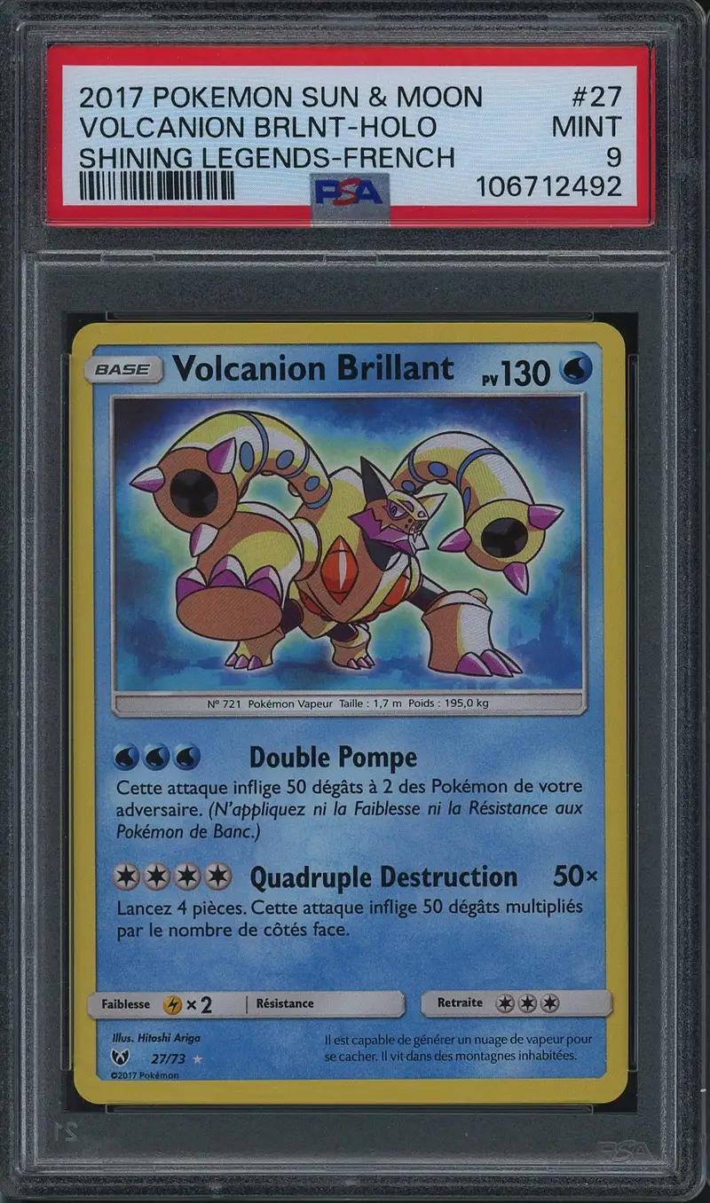 PSA 9 Volcanion Brillant