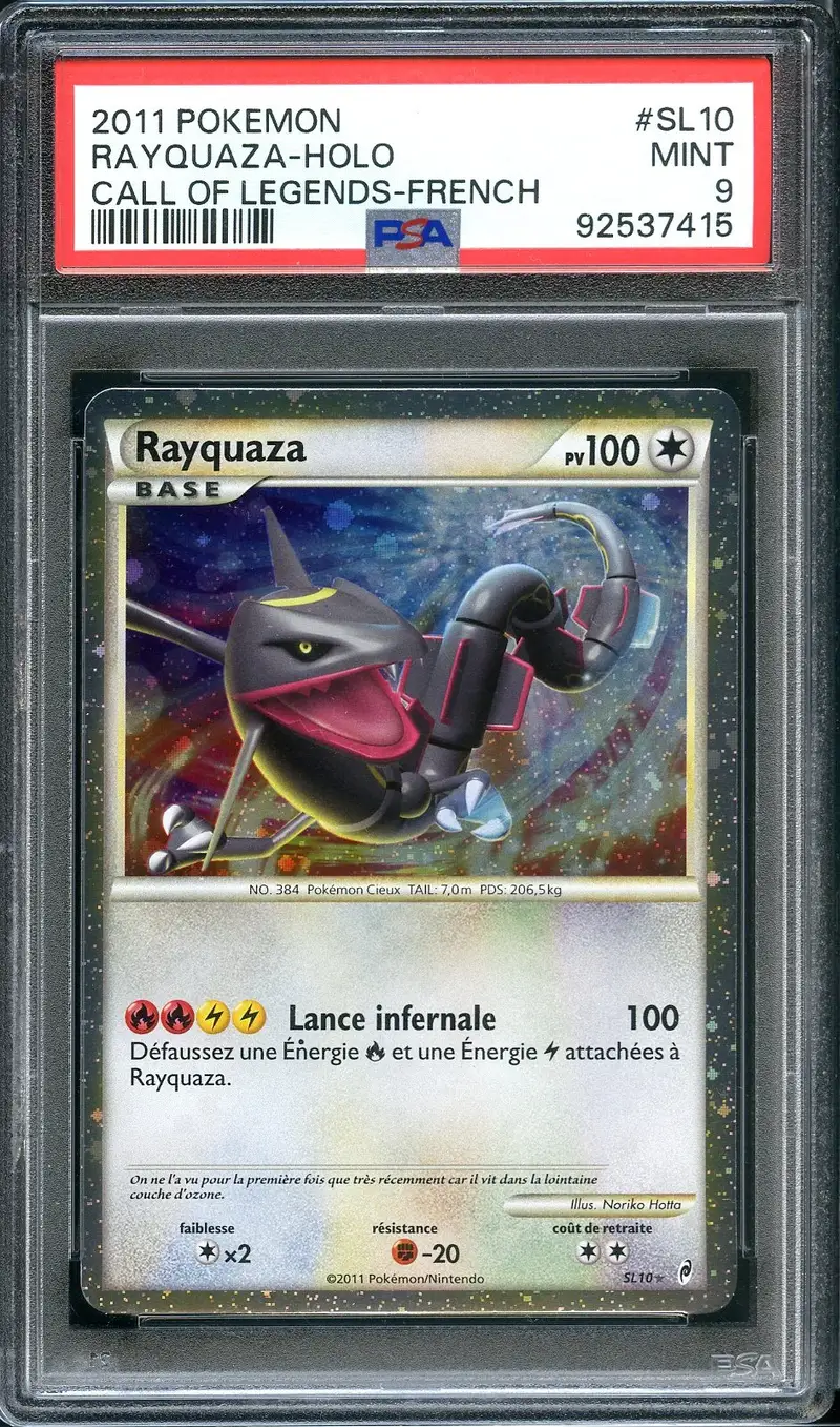 PSA 9 Rayquaza Holo
