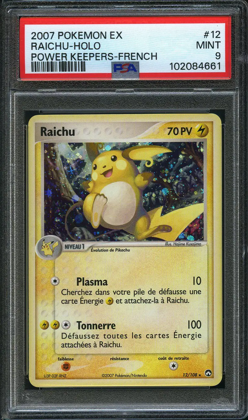 PSA 9 Raichu Holo