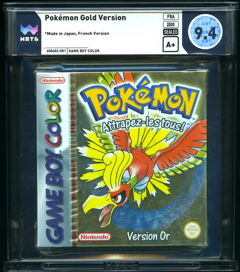 WATA 9.4 Jeu Pokémon : Version Or
