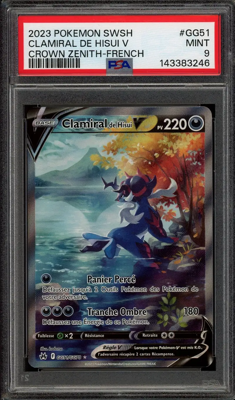 PSA 9 Clamiral de Hisui V