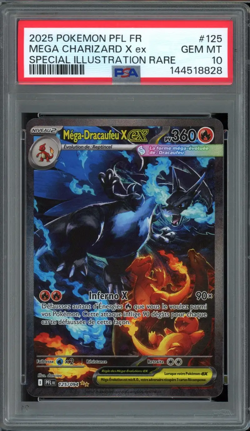 PSA 10 Méga-Dracaufeu X Ex