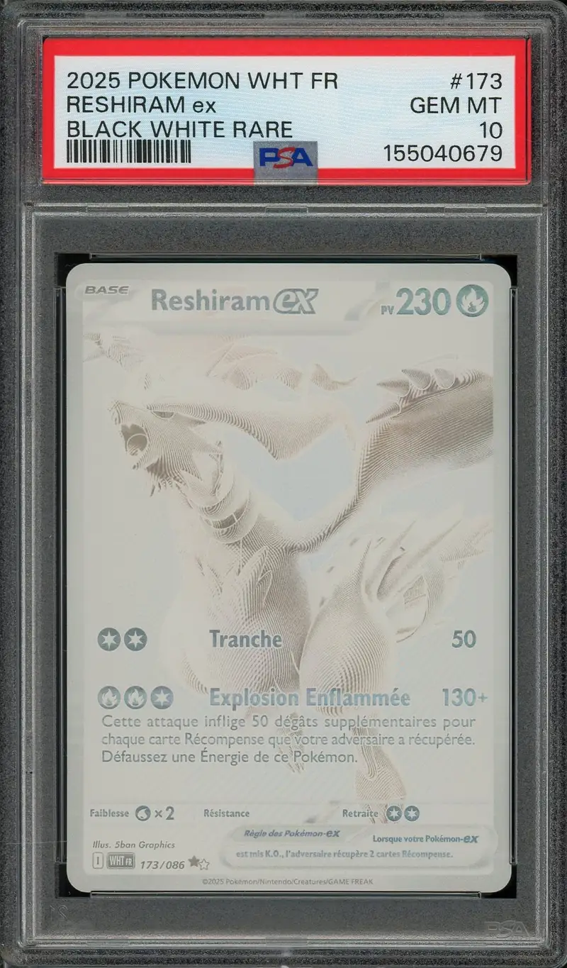 PSA 10 Reshiram Ex