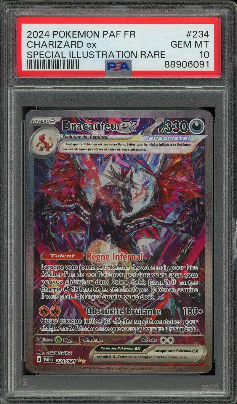 PSA 10 Dracaufeu Ex