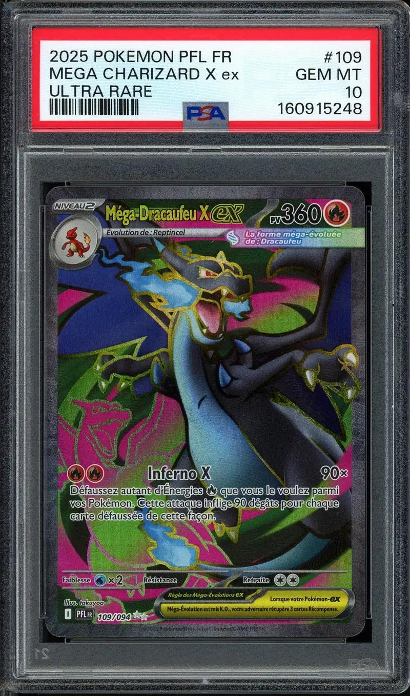 PSA 10 Méga-Dracaufeu X Ex