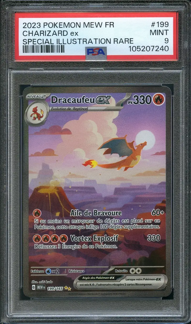 PSA 9 Dracaufeu Ex
