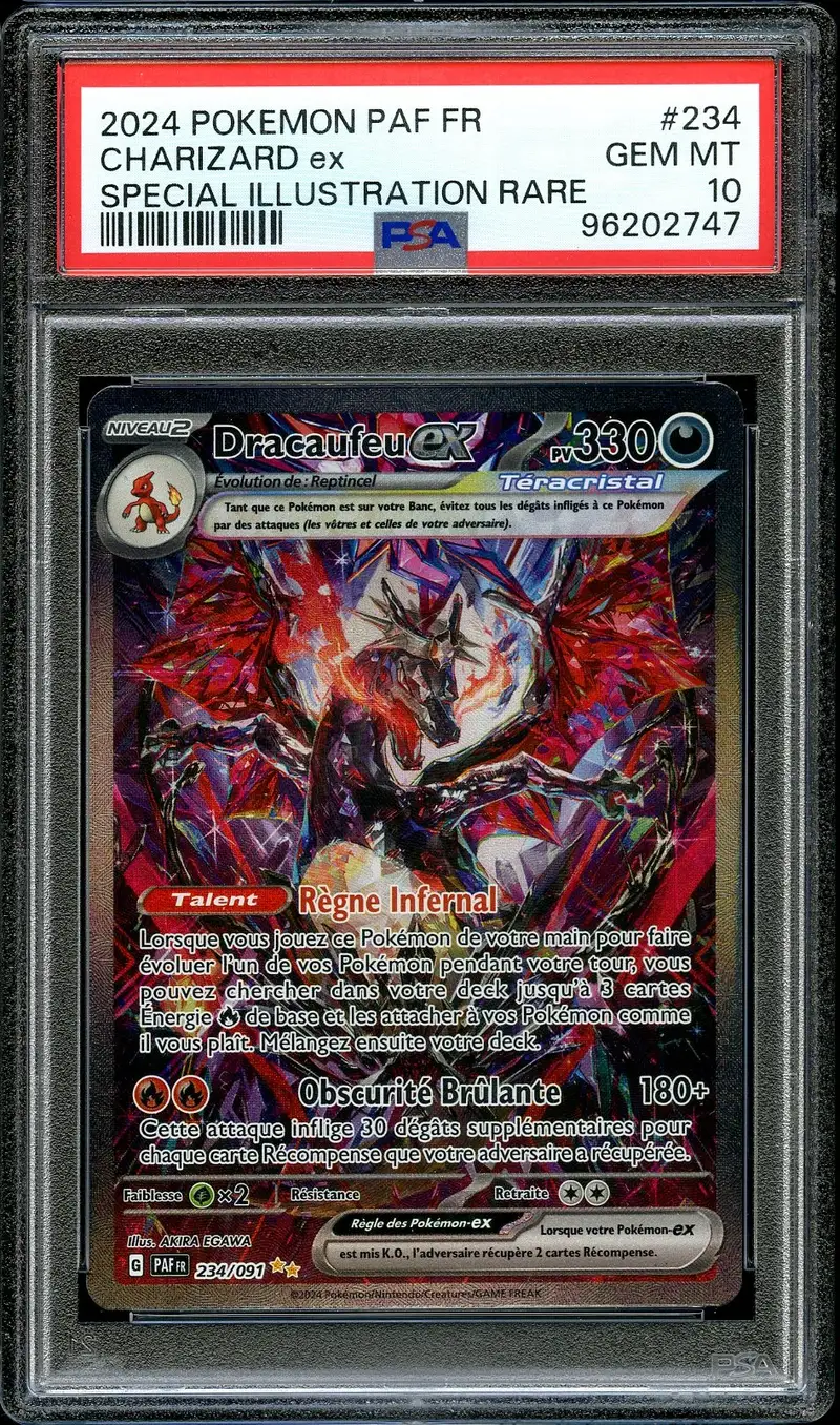 PSA 10 Dracaufeu Ex