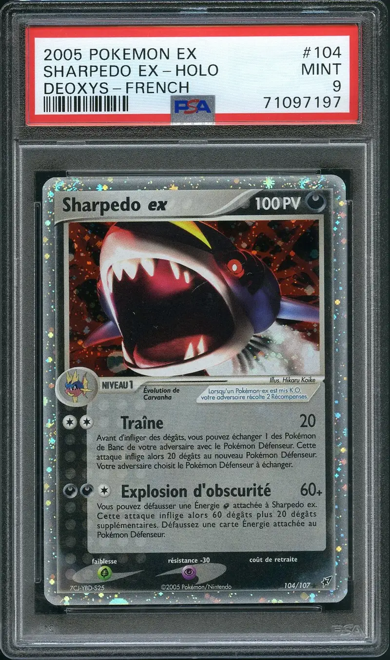 PSA 9 Sharpedo Ex