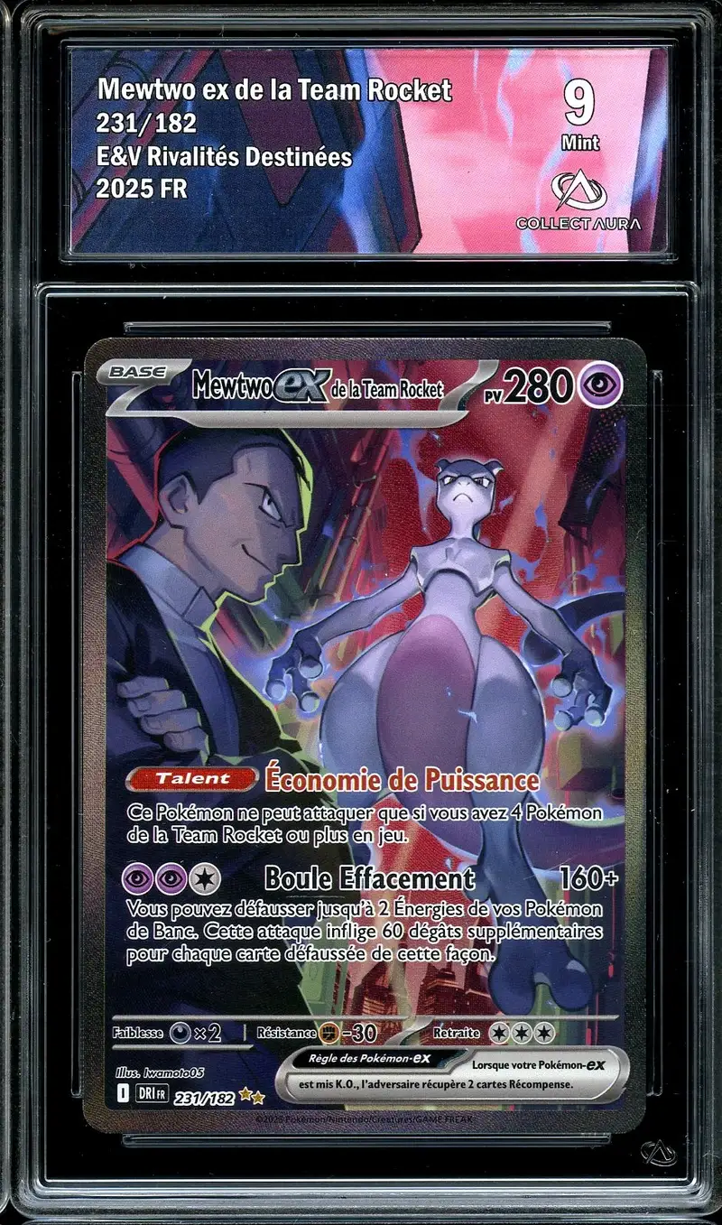 CA 9 Mewtwo Ex de la Team Rocket