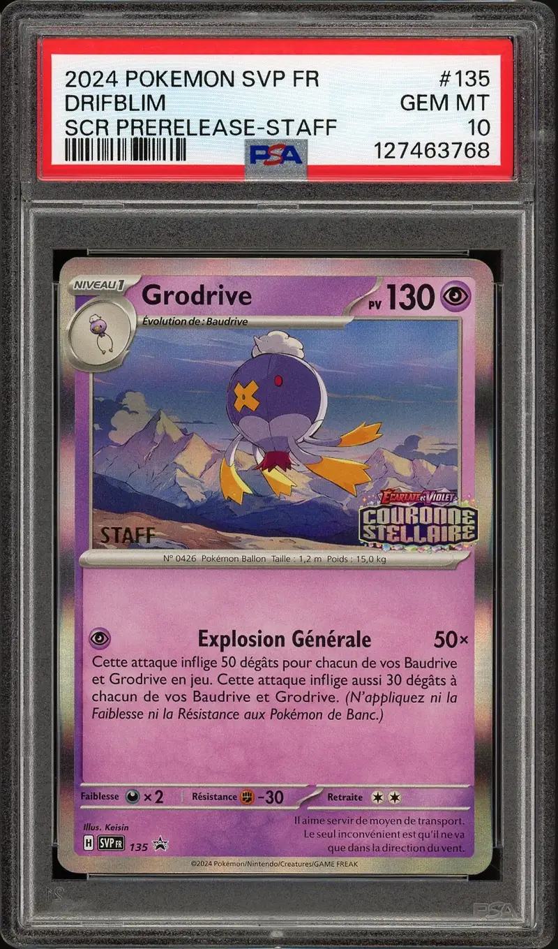 PSA 10 Grodrive Holo Prerelease Staff