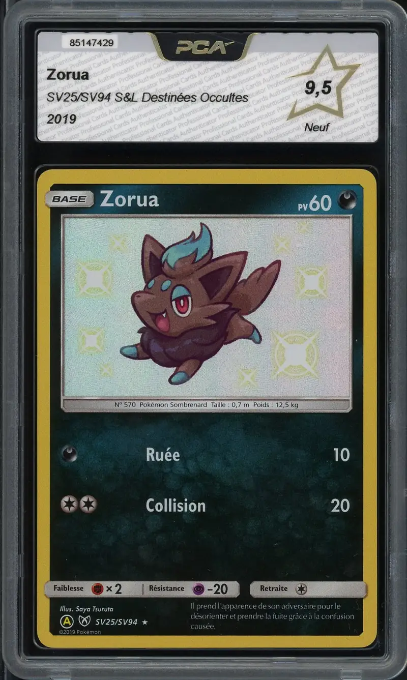 PCA 9.5 Zorua Holo Shiny