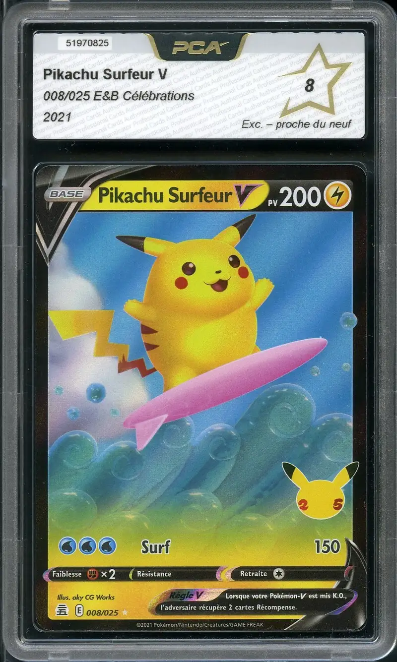 PCA 8 Pikachu Surfeur V
