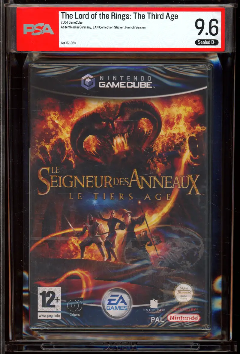 PSA 9.6 Jeu Nintendo GameCube Le Seigneur des Anneaux Le Tiers Age