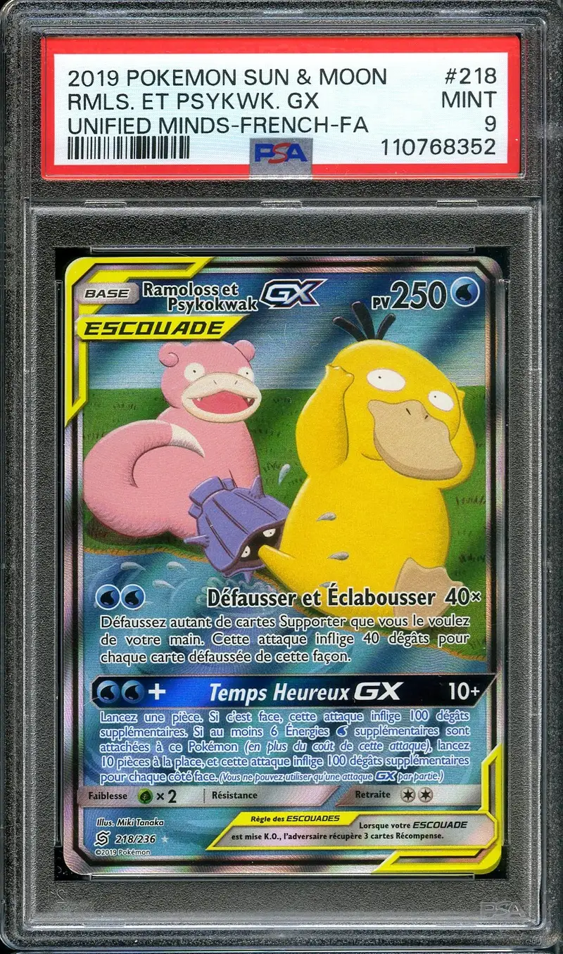 PSA 9 Ramoloss et Psykokwak Gx
