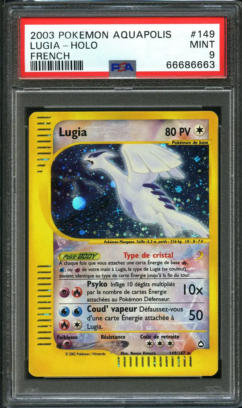 PSA 9 Lugia Crystal