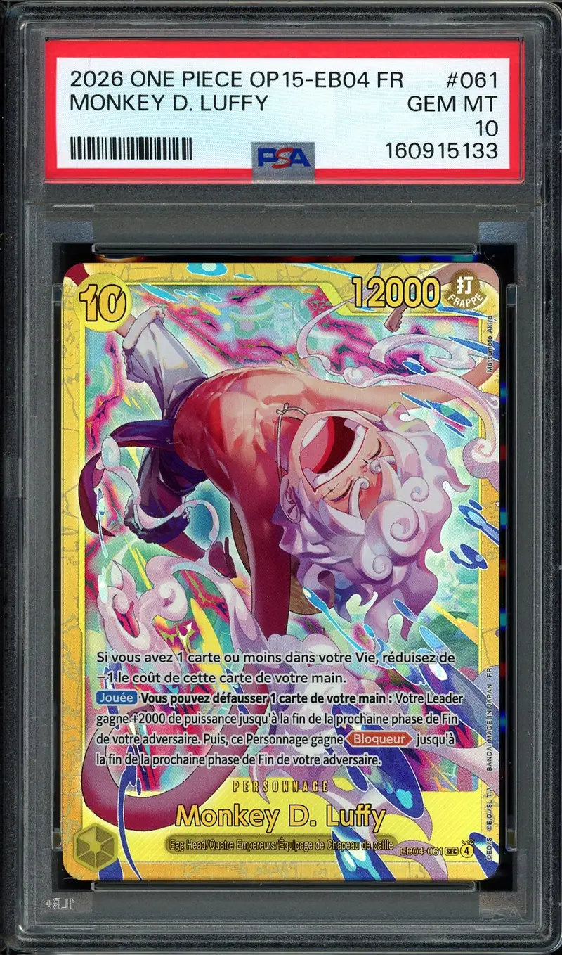 PSA 10 Monkey D. Luffy